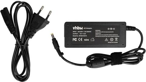 vhbw Alimentatore Caricabatterie Compatibile con ASUS EEE PC 1000, 1000H, 1000HA, 1000XP, 1002HA, 900, 900a Notebook, Laptop