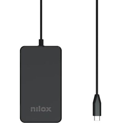 Nilox Caricabatterie USB-C GaN 100W per Laptop e Notebook, Alimentatore Fast Charge Power Delivery, Compatibile con MacBook Tablet Smartphone, Cavo USB-C 1,8 m, Design Compatto Ultrasottile, Nero Nilox Caricabatterie USB-C GaN 100W per Laptop e Notebook, Alimentatore Fast Charge Power Delivery, Compatibile con MacBook Tablet Smartphone, Cavo USB-C 1,8 m, Design Compatto Ultrasottile, Nero