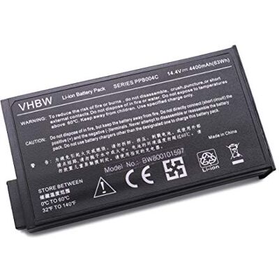 vhbw Batteria Li-Ion 4400mAh (14.4V) Nero per Notebook Laptop HP CompaQ Business Notebook NC6000-PA265UC, NC6000-PA334US, NC6000-PA366UC vhbw Batteria Li-Ion 4400mAh (14.4V) Nero per Notebook Laptop HP CompaQ Business Notebook NC6000-PA265UC, NC6000-PA334US, NC6000-PA366UC