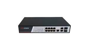 Hikvision Digital Technology DS-3E2310P Switch di Rete Gestito Fast Ethernet (10/100) Nero 1U Supporto Power Over Ethernet (Poe)