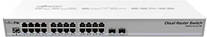 Mikrotik CRS326-24G-2S+RM switch di rete L2 Gigabit Ethernet (10/100/1000) Grigio Supporto Power over Ethernet (PoE)