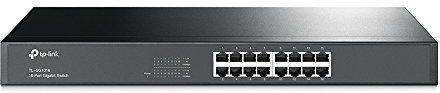 TP-Link TL-SG1016 Switch 16 Porte Gigabit, 10/100/1000 Mbps, Montaggio su Rack, Plug & Play,‎‎ 802.1p/DSCP QoS, Involucro in Metallo Resistente, Installazione Facile, Tecnologia Green Ethernet