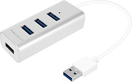 Macally U3HUBA hub di alluminio a 4 porte USB 3.0