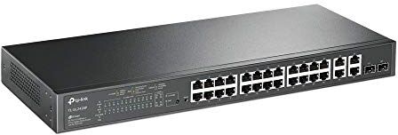 TP-Link T1500-28PCT Gestito L2 Fast Ethernet (10/100) Nero 1U Supporto Power over Ethernet (PoE)