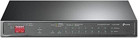 TP-Link Switch PoE Gigabit Ethernet TL-SG1210MP, 10 porte con 8 porte PoE,10 porte Gigabit,PoE+, 802.3af/at,ideale per casa e ufficio,Plug and Play,assemblaggio desktop,9 porte Gigabit con SFP (123 W)