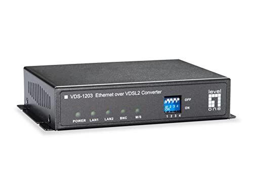 LevelOne Ethernet Tramite convertitore VDSL2, BNC