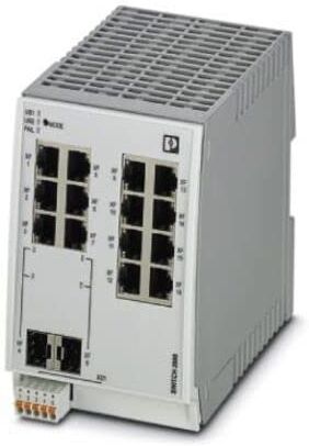 Phoenix FL SWITCH 2314-2SFP Switch Ethernet industriale 2000, 14 porte RJ45 10/100/1000 Mbit/s, 2 porte SFP 100/1000 Mbit/s, IP20, classe di conformità Profinet B