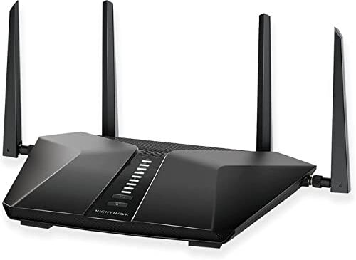 Netgear Router WiFi 6 Nighthawk AX6 RAX50, 6 flussi WiFi con velocità AX5400 (fino a 5.4 Gbps), copertura fino a 175 m2