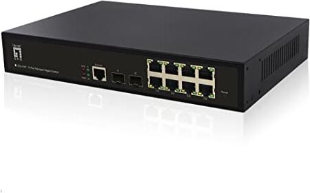 LevelOne Switch 8 X GE GEL-1061 2 X GSFP 19