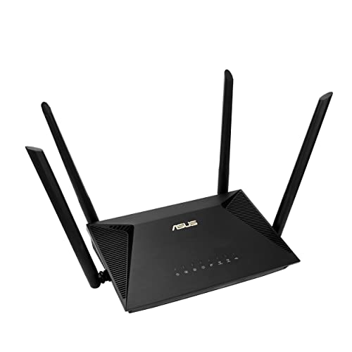 Asus RT-AX53U Dual Band WiFi 6 Router estensibile con Tethering mobile (sostituzione di router 4G 5G) sicurezza di rete gratuita Parental Control, VPN, compatibile AiMesh, Gaming & Streaming Smart