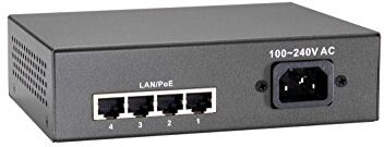 LevelOne FEP-0511 Fast Ethernet (10/100) Grigio Supporto Power over Ethernet (PoE)