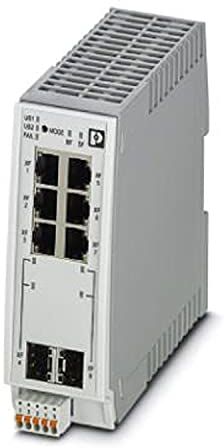 Phoenix FL SWITCH 2306-2SFP PN Switch Ethernet industriale 2000, 6 porte RJ45 10/100/1000 Mbit/s, 2 porte SFP 100/1000 Mbit/s, IP20, PROFINET Performance Conce-Class B