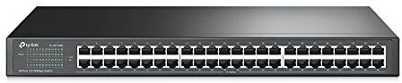 TP-Link 48-Port 10/100Mbps Unmanaged Ethernet Switch, 19-inch Rack-Mount, Steel Case (TL-SF1048)