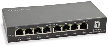 LevelOne Switch 8x GE GEP-0823 120W 8Xpoe+