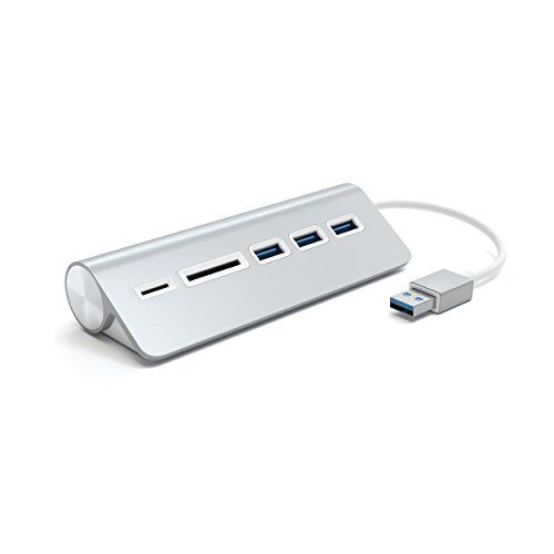 Satechi Aluminum USB 3.0 Hub & Card Reader (Silver)