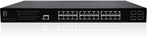 LevelOne GEP-2861 GEP-2861 Switch PoE Gigabit gestito L2 a 28 porte, 4 SFP, 24 uscite PoE, 390 W PoE