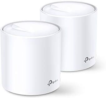 TP-Link Deco X60 WiFi 6 Mesh WiFi, AX3000 Sistema wifi per tutta la casa, Sostituisci router e extender wifi tradizionali, Funziona con Alexa (confezione da 2)