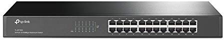 TP-Link 24-Port 10/100Mbps Unmanaged Ethernet Switch, 19-inch Rack-Mount, Steel Case(TL-SF1024)