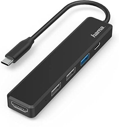 Hama Hub USB Type C 3.2 Gen 1/3 porte USB A, 1 porta USB Type C, 1 porta HDMI, Ultra HD 4K