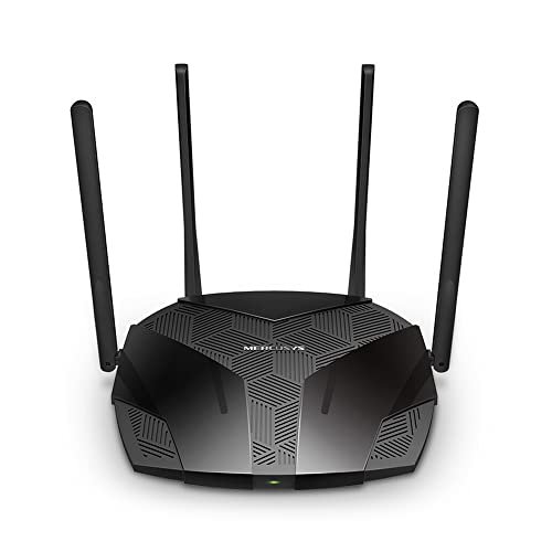 TP-Link Mercusys MR1800X Router WiFi 6 Dual-Band AX1800, 5 GHz ha 1201 Mbps, 2.4 GHz ha 574 Mbps, Porta Gigabit WAN/LAN, Rete Ospiti, WPS, Parental Control, QoS