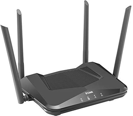 D-Link Router  DIR-X1560 EXO AX1500 Wi-Fi 6 con porta WAN e 4 porte LAN, MU-MIMO, gestione della banda SmartConnect, Speedtest integrato. Si integra con Amazon Alexa e Gooogle Assistant.