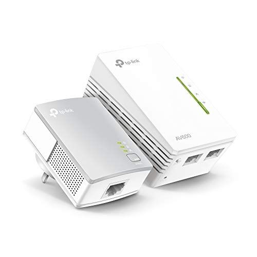 TP-Link (Ricondizionato)  TL-WPA4221 KIT Powerline Kit AV600Mbps e WiFi 300Mbps, 2 Pezzi, 2 Porte Ethernet, Plug & Play, Homeplug AV2, Tecnologia Powerline Avanzata, Espandi la Portata WiFi