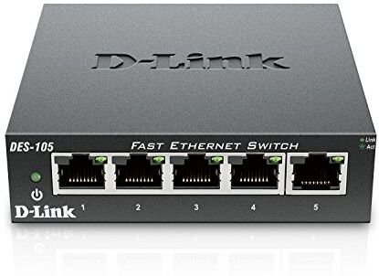 D-Link DES-105 Network Switch 5 porte Fast Ethernet