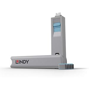 Lindy Blocca porte USB Tipo C – Chiave con 4 blocca porte, blu Lindy Blocca porte USB Tipo C – Chiave con 4 blocca porte, blu