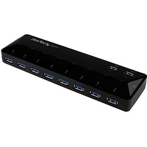 StarTech .com Hub USB 3.0 (5Gbps) a 10 Porte di Ricarica e Sincronizzazione, 2 Porte x 1,5 Amp (ST103008U2C) StarTech .com Hub USB 3.0 (5Gbps) a 10 Porte di Ricarica e Sincronizzazione, 2 Porte x 1,5 Amp (ST103008U2C)