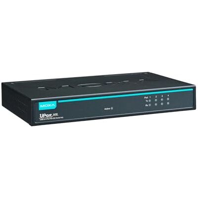 Moxa UPort 1410 Hub seriale da USB a 4 porte RS-232, USB 2.0 ad alta velocità, 921,6 Kbps, protezione ESD 15 KV Moxa UPort 1410 Hub seriale da USB a 4 porte RS-232, USB 2.0 ad alta velocità, 921,6 Kbps, protezione ESD 15 KV