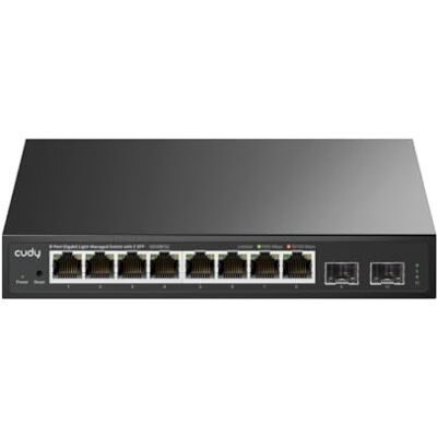 Cudy Switch Gigabit Smart a 10 Porte, 2 uplink SFP, 21 Gbps, GS108ES2 Cudy Switch Gigabit Smart a 10 Porte, 2 uplink SFP, 21 Gbps, GS108ES2
