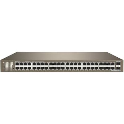 Tenda Switch Gigabit Ethernet da 50 Porte , 48 Porte Gigabit + 2 Porte Gigabit SFP Switch non Gestito, VLAN, Protezione Contro i Fulmini 6 kV, Indicatore LED, Montaggio su Tavolo/Parete/Rack Tenda Switch Gigabit Ethernet da 50 Porte , 48 Porte Gigabit + 2 Porte Gigabit SFP Switch non Gestito, VLAN, Protezione Contro i Fulmini 6 kV, Indicatore LED, Montaggio su Tavolo/Parete/Rack