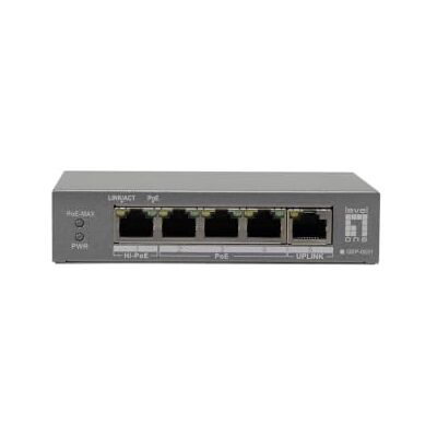 LevelOne GeP-0531, Unmanaged, L2, Gigabit Ethernet (10/100/1000), Power Over Ethernet (poe), DesktoP-/wandmontage, Wandmontage LevelOne GeP-0531, Unmanaged, L2, Gigabit Ethernet (10/100/1000), Power Over Ethernet (poe), DesktoP-/wandmontage, Wandmontage