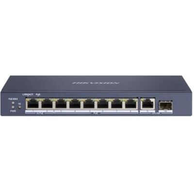 Hikvision DS-3E0510HP-E Interruttore di rete 10 Porte Gigabit Strato 2-2 Porte Hi-PoE Metallo DS-3E0510HP-E Hikvision DS-3E0510HP-E Interruttore di rete 10 Porte Gigabit Strato 2-2 Porte Hi-PoE Metallo DS-3E0510HP-E
