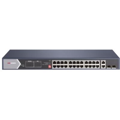 Hikvision Switch DS-3E0528HP-E 28 Porte 370W Gigabit PoE+ Hikvision Switch DS-3E0528HP-E 28 Porte 370W Gigabit PoE+