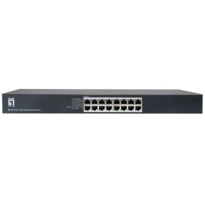 LevelOne Switch 16xGE 19" unmanaged Metall (GEU-1632) LevelOne Switch 16xGE 19" unmanaged Metall (GEU-1632)