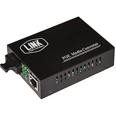 LINK LKMCPOE Media Converter Fibra Ottica Sc Duplex Singlemode Rj45 10/100 Singlemode 1310Nm Poe 802.3At 30W 10/100 LINK LKMCPOE Media Converter Fibra Ottica Sc Duplex Singlemode Rj45 10/100 Singlemode 1310Nm Poe 802.3At 30W 10/100