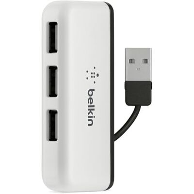 Belkin F4U021bt Hub da Viaggio a 4 Porte USB-A, Autoalimentato Belkin F4U021bt Hub da Viaggio a 4 Porte USB-A, Autoalimentato