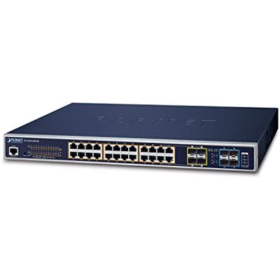 Planet gemanaged L2+ Gigabit Ethernet (10/100/1000) Energia via Ethernet (PoE) Supporto 1U Nero switch di rete Planet gemanaged L2+ Gigabit Ethernet (10/100/1000) Energia via Ethernet (PoE) Supporto 1U Nero switch di rete