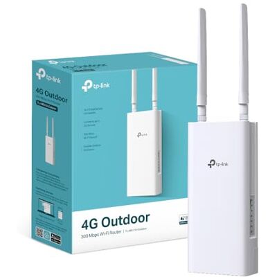 TP-Link TL-MR110-Outdoor Router 4G con Sim Esterno Cat4 300Mbps IP65 PoE Per Giardino e Cantieri, Montaggio Palo/Parete/Finestra, Porta WAN/LAN PoE In, Alimentazione PoE/DC, Plug&Play TP-Link TL-MR110-Outdoor Router 4G con Sim Esterno Cat4 300Mbps IP65 PoE Per Giardino e Cantieri, Montaggio Palo/Parete/Finestra, Porta WAN/LAN PoE In, Alimentazione PoE/DC, Plug&Play