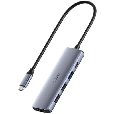 Cudy USB-C-HDMI e hub USB-A 3.0 a 3 porte Plug and Play, UH405 Cudy USB-C-HDMI e hub USB-A 3.0 a 3 porte Plug and Play, UH405