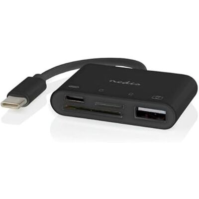 NEDIS Hub USB – 1 x USB-C – 1 x USB A / 1 x USB-C – 4 porte (s) – USB 2.0 – Alimentazione tramite USB – SD & MicroSD NEDIS Hub USB – 1 x USB-C – 1 x USB A / 1 x USB-C – 4 porte (s) – USB 2.0 – Alimentazione tramite USB – SD & MicroSD
