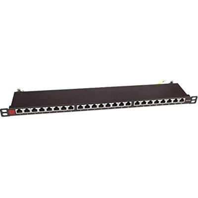 Techly Professional 366501 Pannello Patch STP 24 Posti RJ45 19" 0.5U Cat.6 Nero Nero Techly Professional 366501 Pannello Patch STP 24 Posti RJ45 19" 0.5U Cat.6 Nero Nero