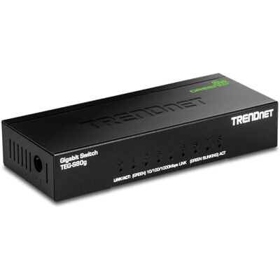 TRENDnet TEG-S80G Gigabit Switch GREENnet con 8 Porte TRENDnet TEG-S80G Gigabit Switch GREENnet con 8 Porte