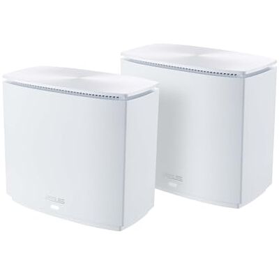 Asus ZenWiFi AX Hybrid (XC5) AX3000 + Moca 2.5 Mesh WiFi 6 System (2 unità) Copertura in tutta la casa fino a 3.500 piedi quadrati. & 4+ camere per pareti spesse AiMesh, sicurezza Asus ZenWiFi AX Hybrid (XC5) AX3000 + Moca 2.5 Mesh WiFi 6 System (2 unità) Copertura in tutta la casa fino a 3.500 piedi quadrati. & 4+ camere per pareti spesse AiMesh, sicurezza