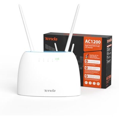 Tenda 4G09 Router 4G con SIM, LTE CAT6 AC1200 fino a 300 Mbps, Dual Band Tenda 4G09 Router 4G con SIM, LTE CAT6 AC1200 fino a 300 Mbps, Dual Band