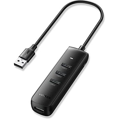 UGREEN Hub USB 3.0 Alimentato, Adattatore USB 3.0 a 4 Porte Compatibile con PS4, MacBook, Surface Pro, iMac, Mac Mini, XPS 15, PC e Altri Laptop UGREEN Hub USB 3.0 Alimentato, Adattatore USB 3.0 a 4 Porte Compatibile con PS4, MacBook, Surface Pro, iMac, Mac Mini, XPS 15, PC e Altri Laptop