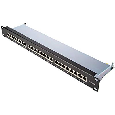 LINK Pannello Patch 19" SCHERMATO 24 Porte RJ45 per RETI CATEGORIA 6A LINK Pannello Patch 19" SCHERMATO 24 Porte RJ45 per RETI CATEGORIA 6A