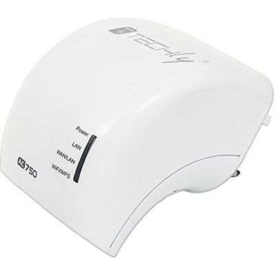 Techly Mini Router Ripetitore WiFi 750Mbps Dual Band Repeater5 con Spina UK (I-WL-REPEATER5/UK) Techly Mini Router Ripetitore WiFi 750Mbps Dual Band Repeater5 con Spina UK (I-WL-REPEATER5/UK)