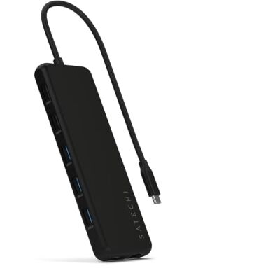 Satechi Adattatore Multiporta USB C 13 in 1, Triplo Display, 2x HDMI 4K DP 8K (Windows), doppio HDMI 4K, PD 85W, Ethernet, audio, USB-A/C 10 Gbps, per Mac e Windows Satechi Adattatore Multiporta USB C 13 in 1, Triplo Display, 2x HDMI 4K DP 8K (Windows), doppio HDMI 4K, PD 85W, Ethernet, audio, USB-A/C 10 Gbps, per Mac e Windows
